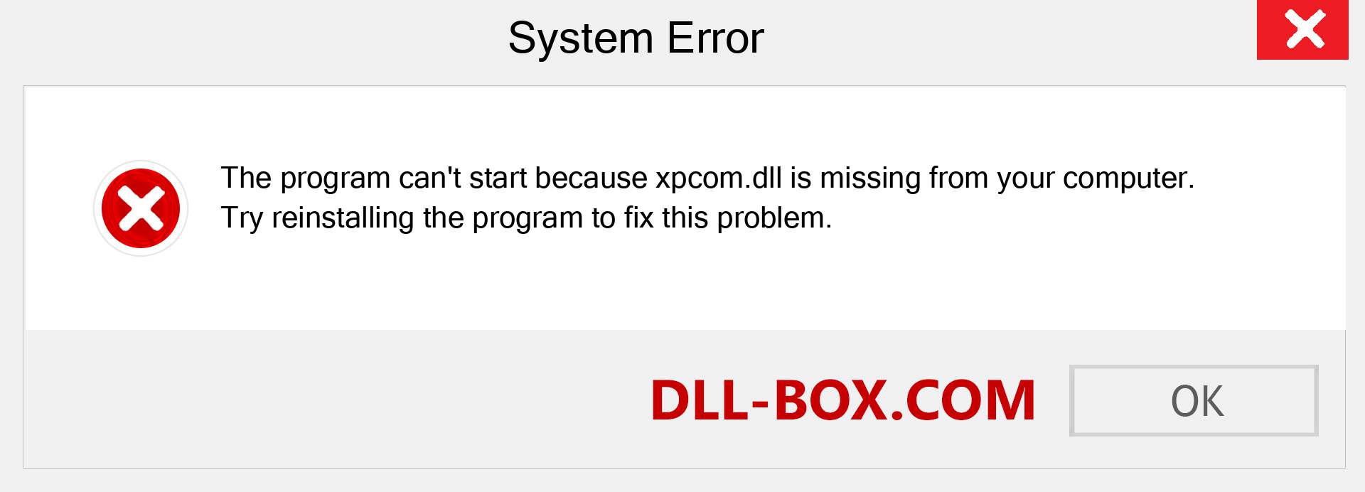  xpcom.dll file is missing?. Download for Windows 7, 8, 10 - Fix  xpcom dll Missing Error on Windows, photos, images
